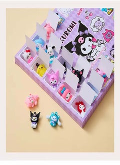 JOLLITY LLC 40pcs Surprise Box Kuromi Advent Calendar Box Cinnamoroll Anime Figures Doll Toy Pendant Gift blind boxes, hole covers, surprise boxes and children's gifts  - Image 2