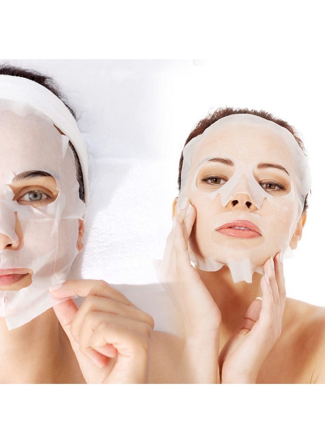 SADYFON 100Pcs Diy Facial Mask Sheet Masks For Face Paper For Face Skin Care Natural Cotton Compressed Facial Masks Sheet Cosmetic Makeup Tool With Free Mask Bowl Independent Candy Packaging - Image 2