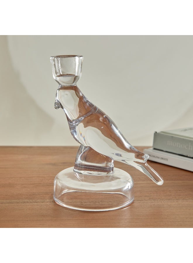 Home Box حامل الشموع على شكل طائر من زجاج فيغا 13 × 16.5 × 9.5 سم - Image 3