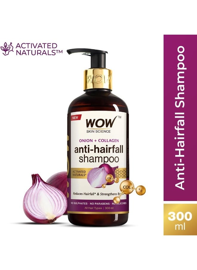 WOW Skin Science Onion + Collagen Anti-Hairfall Shampoo  - Image 3