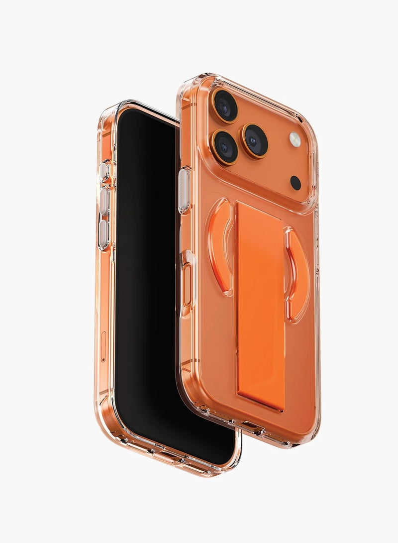 دبليو تيك أبل آيفون 17 برو ماكس 5G 2025 سليم فليكس جريب مع غطاء شحن مغناطيسي (MCGHSN) - برتقالي - Image 1