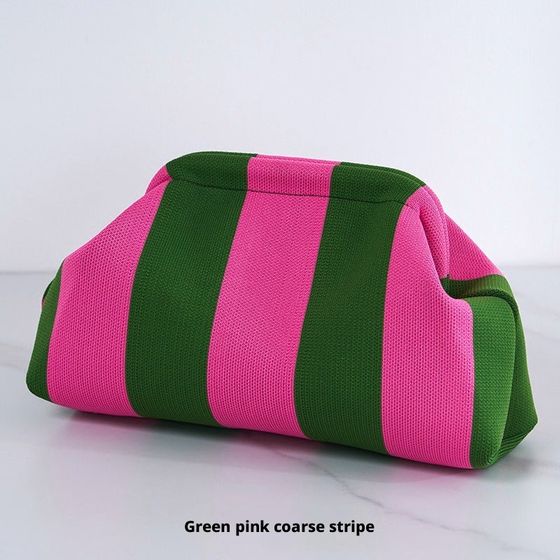 Women's Striped Cosmetic Bag - Image 2