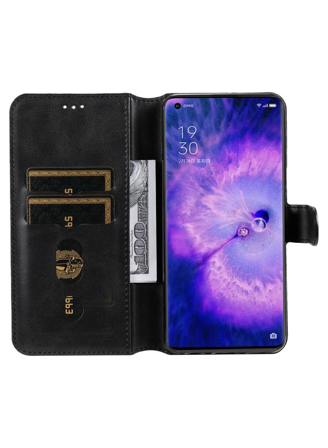 S-TOP Case For OPPO Find X5 Pro Classic Calf Texture PU + TPU Horizontal Flip Leather Case - Image 4