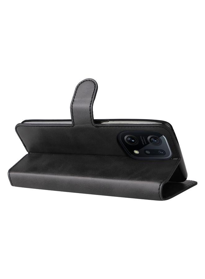 S-TOP Case For OPPO Find X5 Pro Classic Calf Texture PU + TPU Horizontal Flip Leather Case - Image 5