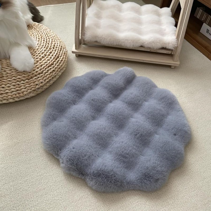 30cm Dog Bed with Soft Furry Cover Thick Plush Pad Cozy Nest for Pets - Image 5