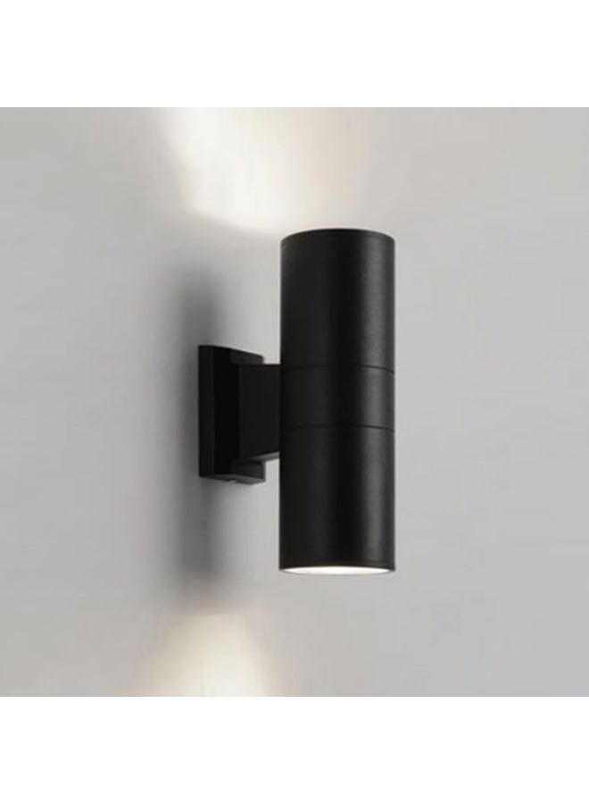 Modern Black LED Wall Light – Up & Down Wall Sconce Cylinder Design, Minimalist Indoor Outdoor Wall Lamp, Energy Efficient Decorative Lighting for Hallway, Bedroom & Office - Image 3