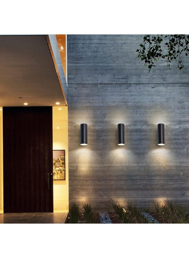 Modern Black LED Wall Light – Up & Down Wall Sconce Cylinder Design, Minimalist Indoor Outdoor Wall Lamp, Energy Efficient Decorative Lighting for Hallway, Bedroom & Office - Image 5