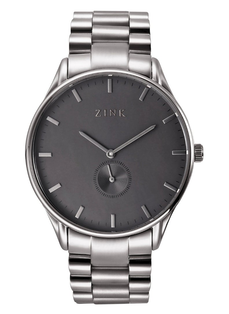 Zink ZINK ZK130G5S-36 ELEGANT TIMEPIECE - MODERN MEN'S WATCH WITH SILVER BAND & BLACK DIAL  - Image 1