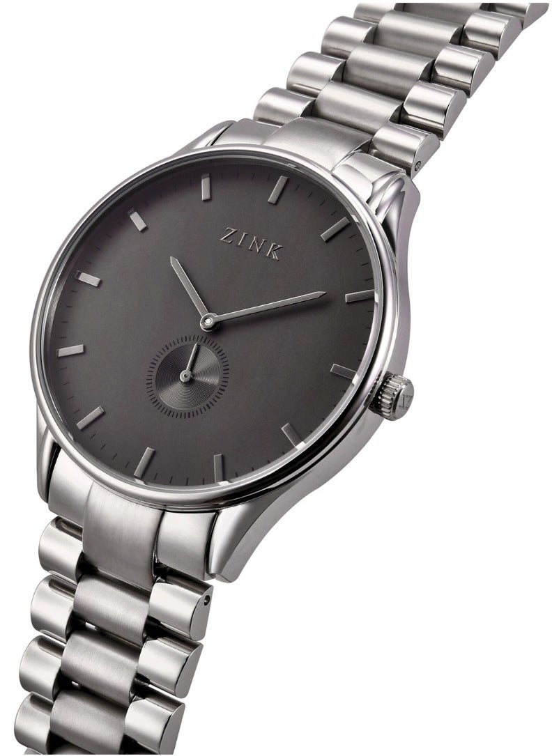 Zink ZINK ZK130G5S-36 ELEGANT TIMEPIECE - MODERN MEN'S WATCH WITH SILVER BAND & BLACK DIAL  - Image 2