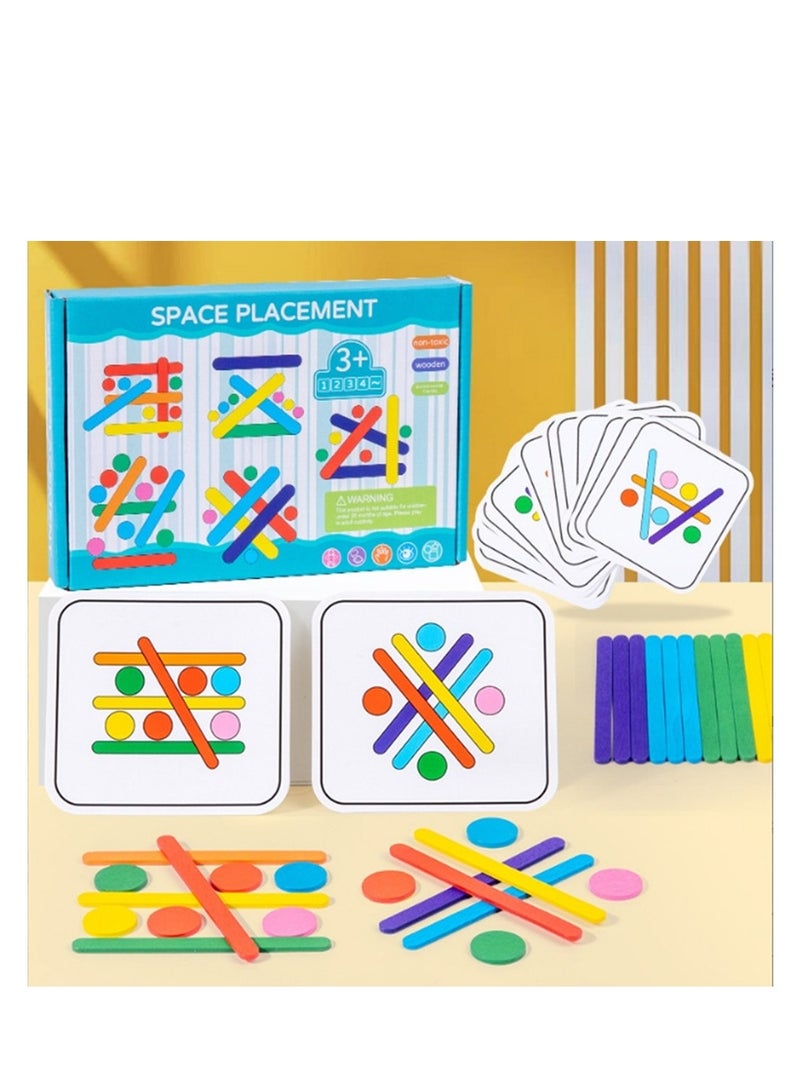 general Children Educational Toy Space Placement Shape Color Game Montessori Developmental Toys for Kids - Image 1
