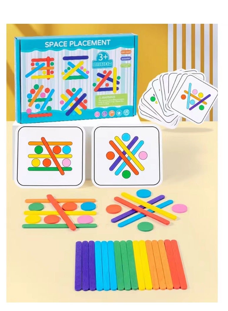 general Children Educational Toy Space Placement Shape Color Game Montessori Developmental Toys for Kids - Image 2