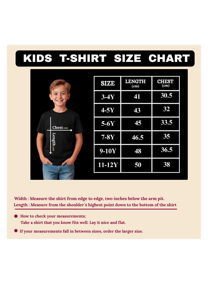 PRINTSHOP4ME Kids I LOVE UAE Tshirts for Celebrating National Day Round Neck Tshirt for Unisex UAE Design Printed Tshirt for Boys and Girls Everyday Wear Short Sleeve Printed Kids T shirt - Image 3