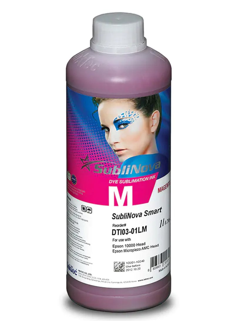 SubliNova Smart Sublimation Ink for Epson Inkjet Printers –Magenta 1kg | Heat Transfer Ink for Mugs, Mobile Covers & Polyester T-Shirts | High-Quality Printing Ink - Image 1