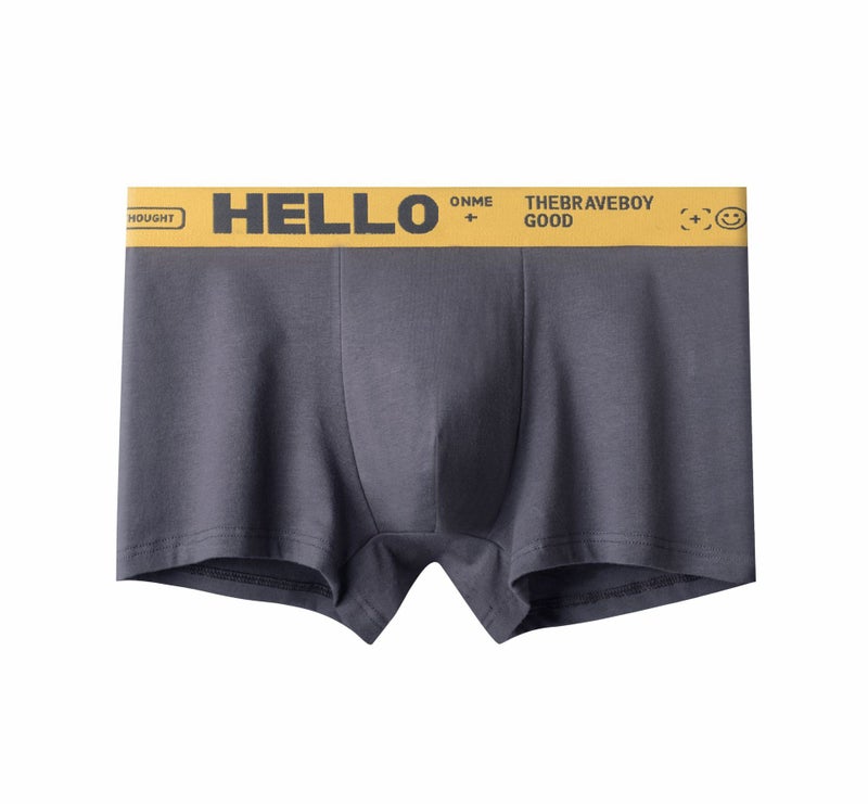 Mens Cotton Boxer Briefs Trendy HELLO Underwear Fruit Green.  - Image 4
