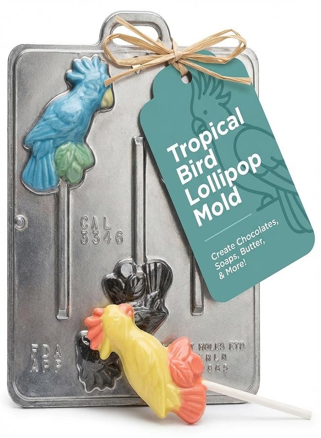 Lollipops Tropical Bird Cockatoo Lollipop Chocolate Candy Mold 3346 - Image 4
