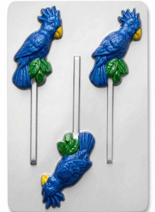 Lollipops Tropical Bird Cockatoo Lollipop Chocolate Candy Mold 3346 - Image 1