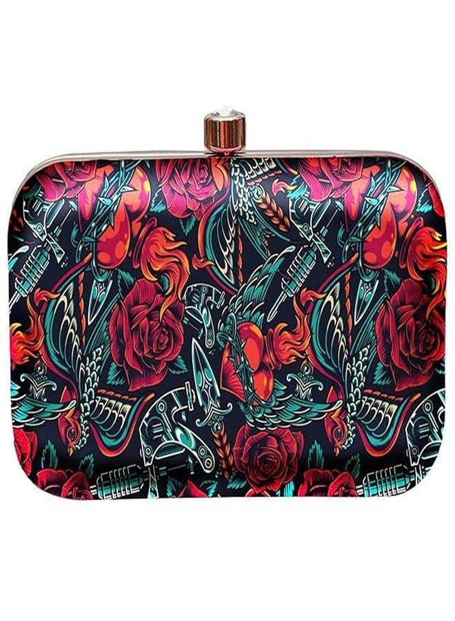 Embroidered Geometric Traditional Clutches