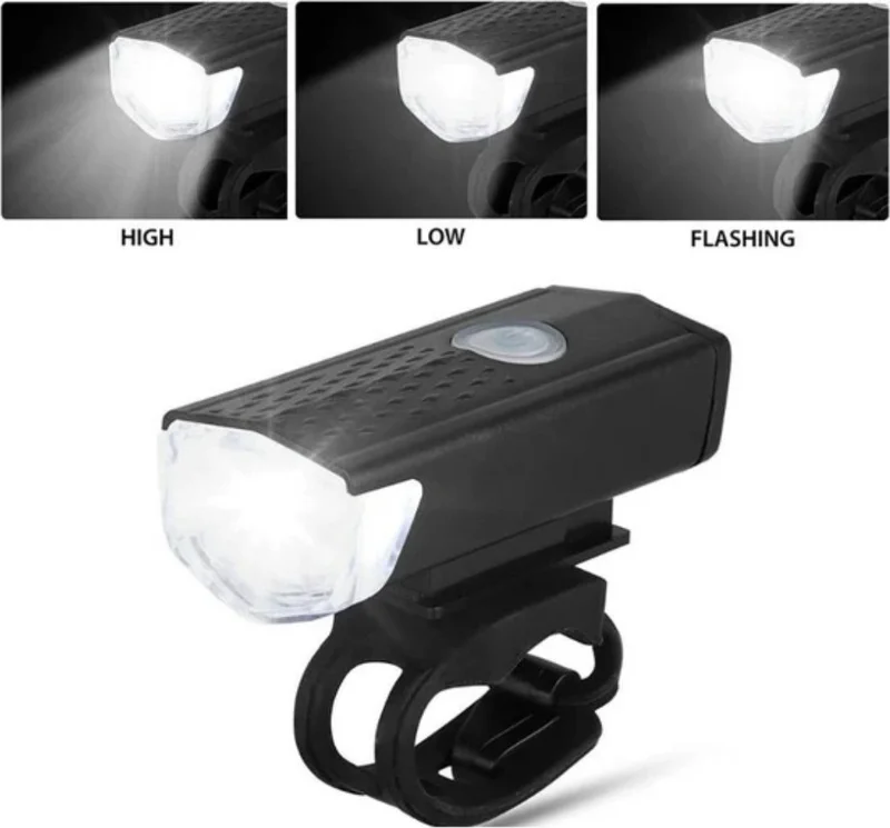 Forte GT Nurbike Functional Bicycle Rear Stop Warning Light Rechargeable 4 Mode Lamp and Bike Light USB Rechargeable LED Front Rear Set