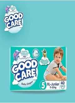 GOOD CARE Good Care Baby Diapers - Twin Pack - Junior Size 5 - 40 Pieces 