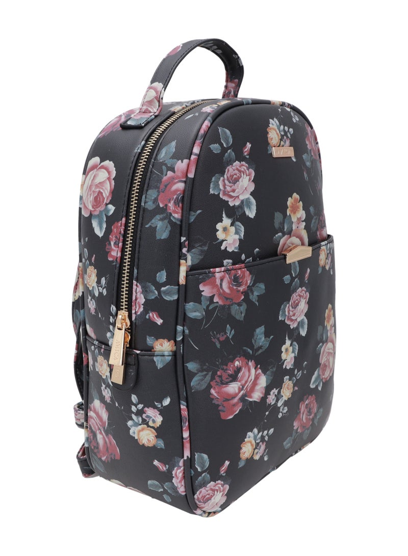 AMICA Floral Pattern Zipper Closure Women's Backpack Bags - Image 2