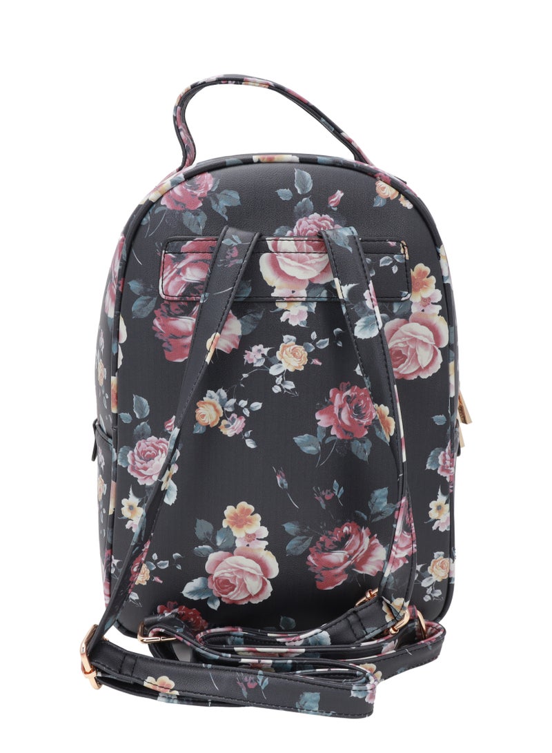 AMICA Floral Pattern Zipper Closure Women's Backpack Bags - Image 3