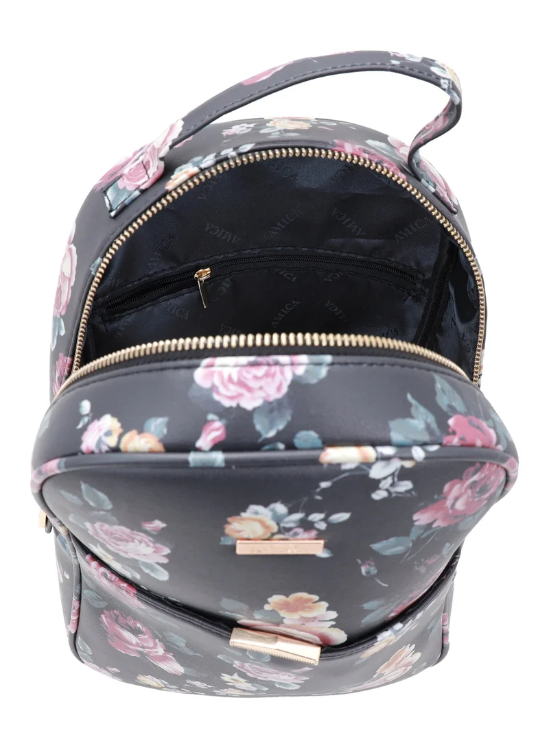 Amica  Floral Pattern Zipper Closure Women's Backpack Bags for Women | Best Price UAE