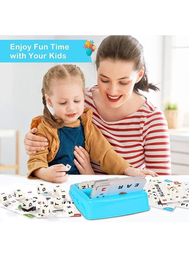 ECVV 2 in 1 Matching Letter Number Games for Kids Educational Learning Toys with Flash Cards Letter Recognition Spelling Game Toys for Preschool Boys Girls - Image 3