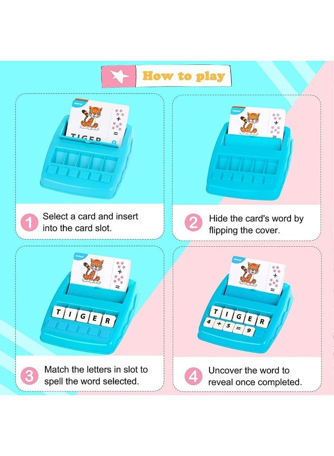 ECVV 2 in 1 Matching Letter Number Games for Kids Educational Learning Toys with Flash Cards Letter Recognition Spelling Game Toys for Preschool Boys Girls - Image 4