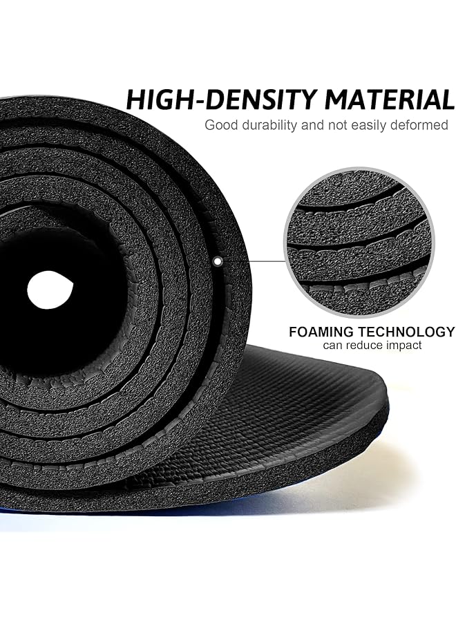 SKY-TOUCH Yoga Mat Non Slip 180 * 60Cm Yoga Mat With Strap Included 10Mm Thick Exercise Mat Ideal For Hiit Pilates Yoga And Many Other Home Workouts - Image 2