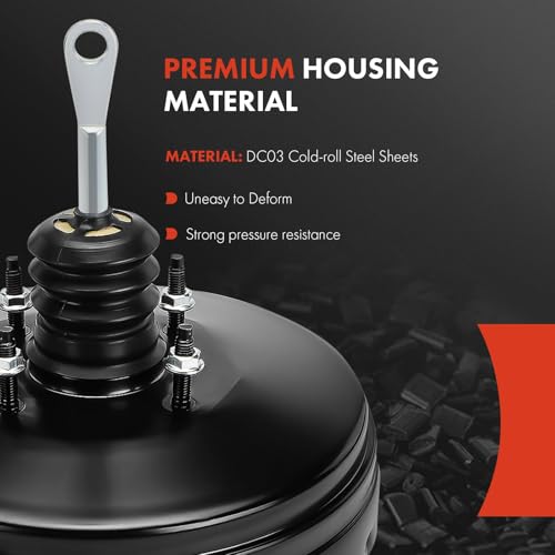 A-Premium Vacuum Power Brake Booster Compatible with Jeep JK Series Wrangler 2012-2017, Wrangler JK 2018, Without Master Cylinder - Image 3