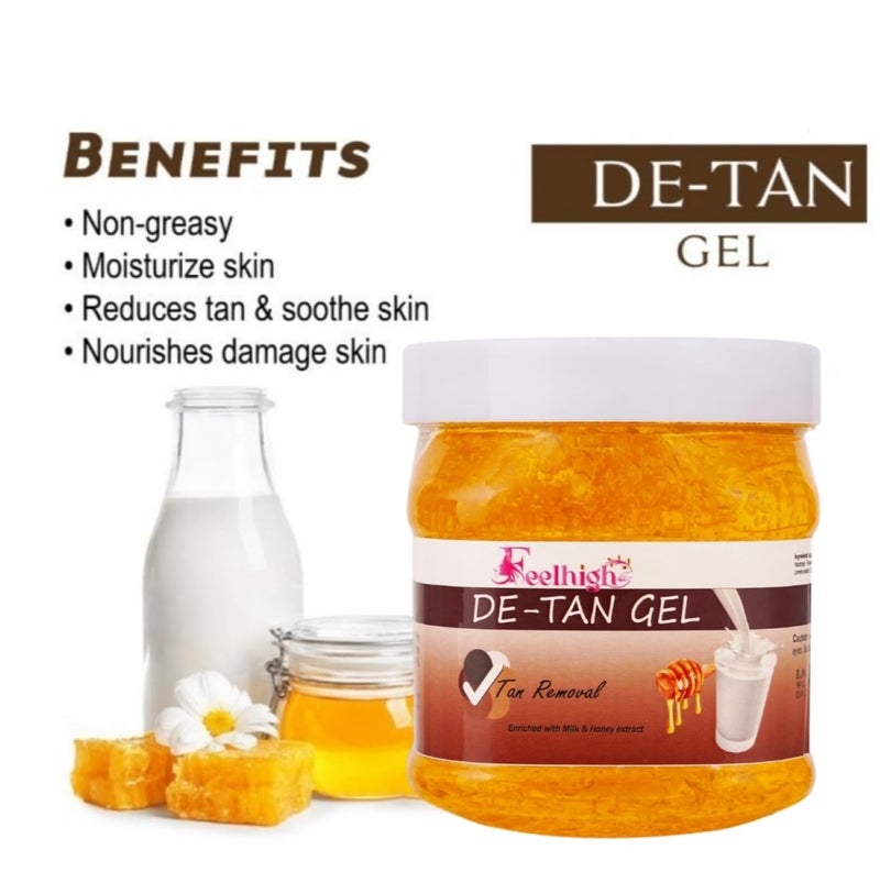 FEELHIGH De Tan Face Gel nriched with Milk And Honey Extract 500ml - Image 4