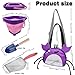 YOOLEETC 4PCS Beach Toy Mesh Shovel and Mesh Beach Bag Seashell Bag with Foldable Beach Bucket Shovelfor Sand Filter Collect Shells Purple Crab - Image 4