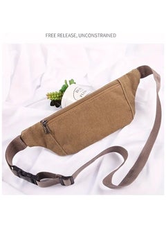 Goolsky 1pc Men'S And Women'S Chest Bag With Large Capacity, Versatile Canvas Multifunctional Waist Bag  - Image 2