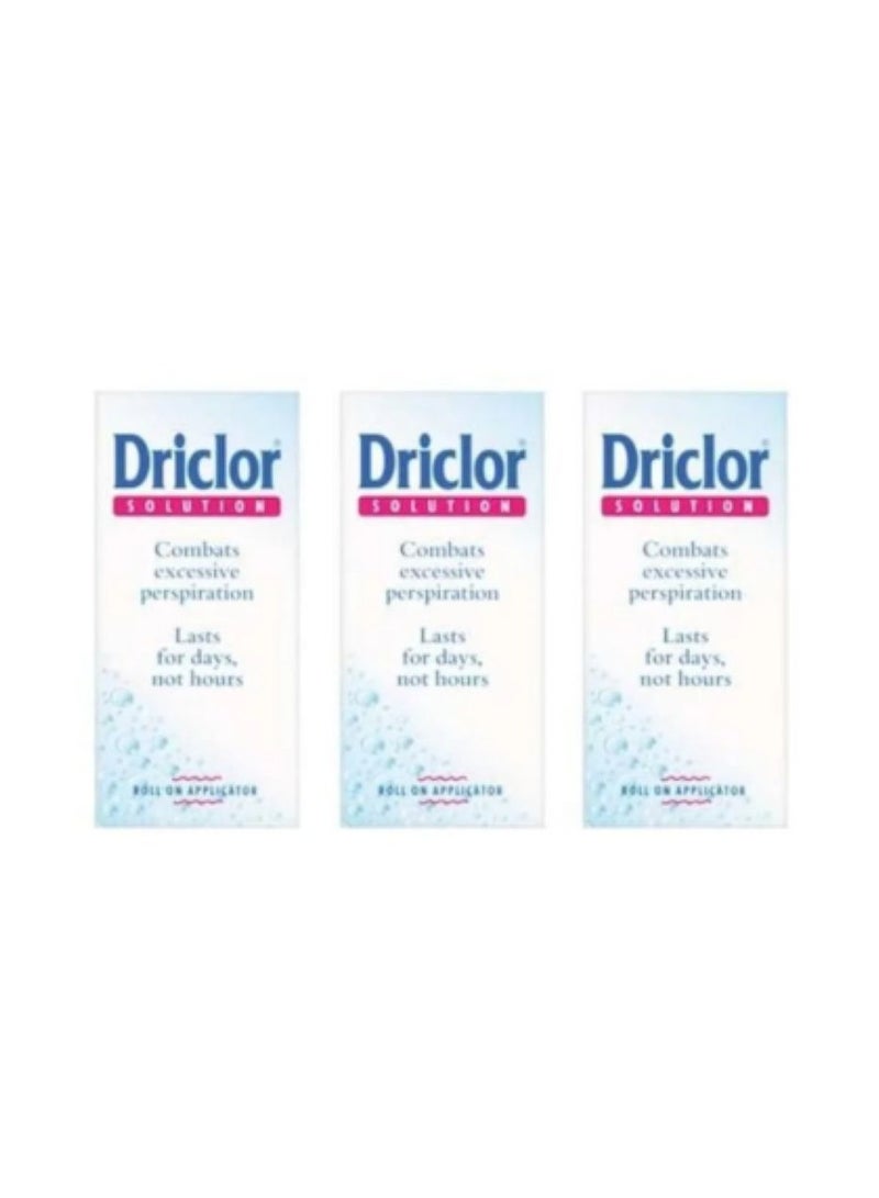 Driclor Driclor Roll On Applicator 20ml 3PCS 