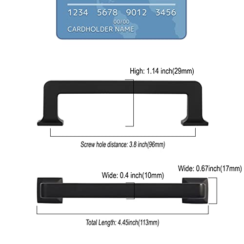 9BUILD 20 Pack 3.75 Inch Matte Black Cabinet Pulls - Kitchen Handles for Cabinets, Cupboards, and Drawers - Hardware - Image 3
