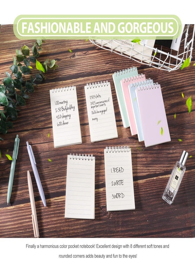 Ddaowanx Small Notebooks,3x5 Pocket Spiral Notepads With Lined Pages - The Perfect Little Mini Notebook to Stay Organized and Boost Productivity at Work or School (16, Cute Colors) - Image 3