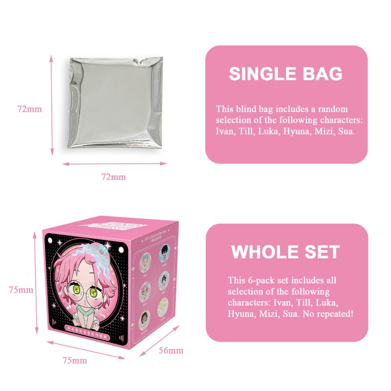 YJacuing Alien Stage Baby Series Blind Box Button Pins, Officially Licensed Anime ALNST Collectible Merch for Ita Bags (Single Pack, Contains One Random Character) - Image 2
