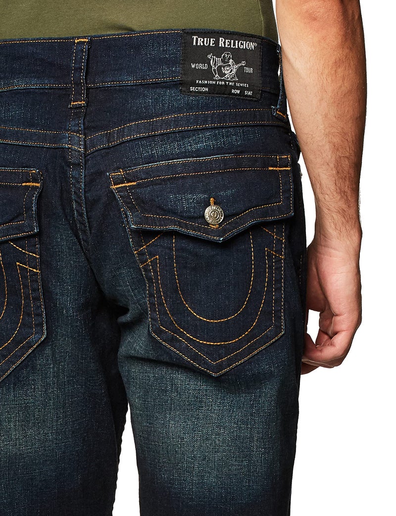 True Religion Men's Ricky Straight Leg Jean with Back Flap Pockets, GGJD Last Call, 32 - Image 2