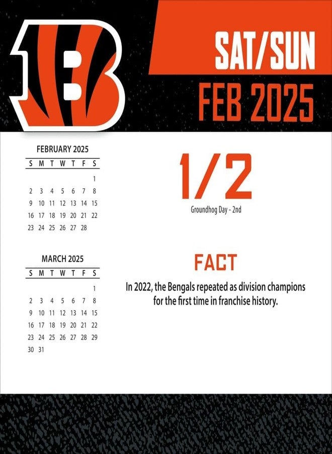 Turner Licensing Turner Sports Cincinnati Bengals 2025 Box Calendar (25998053034) - Image 3