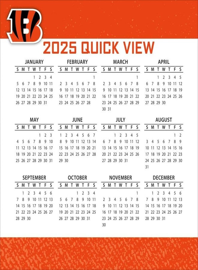Turner Licensing Turner Sports Cincinnati Bengals 2025 Box Calendar (25998053034) - Image 4