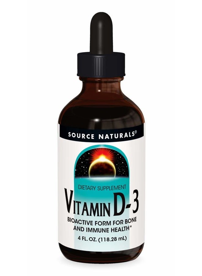 Source Naturals Vitamin D-3 Liquid Drops 2000 iu Supports Bone & Immune Health - 4 Fluid oz  - Image 1