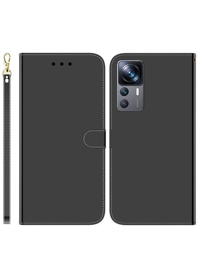 The Bros Case For Xiaomi 12T Pro Imitated Mirror Surface Flip Leather Phone Case