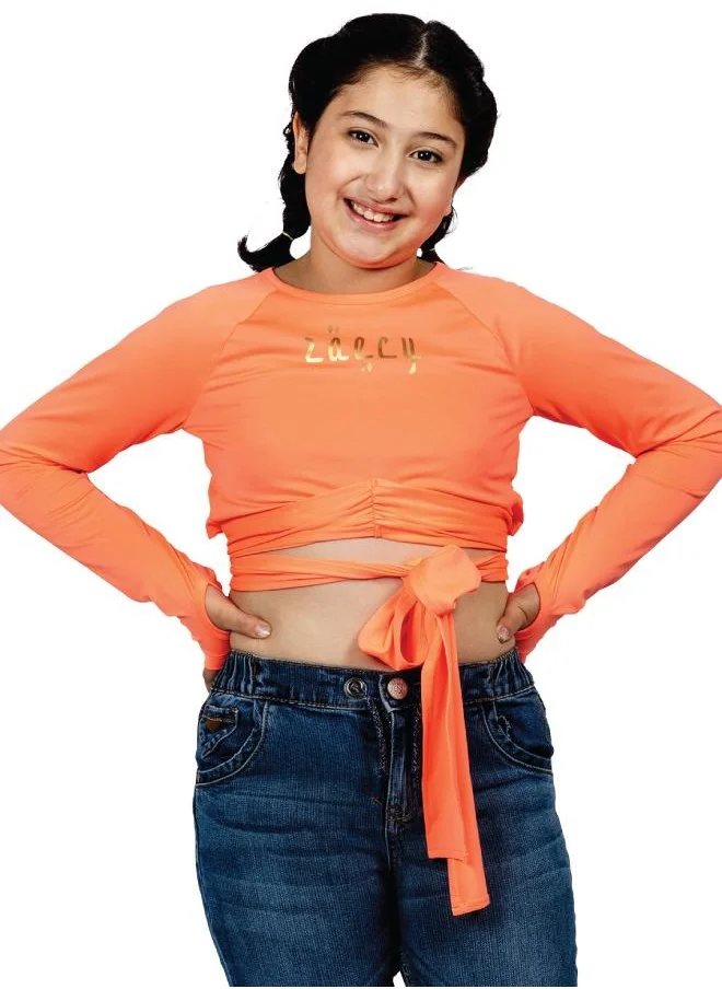 ZAECY Girl's Wrap Around Top