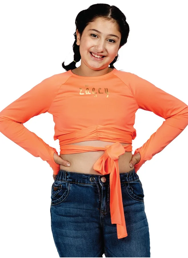 ZAECY Girl's Wrap Around Top