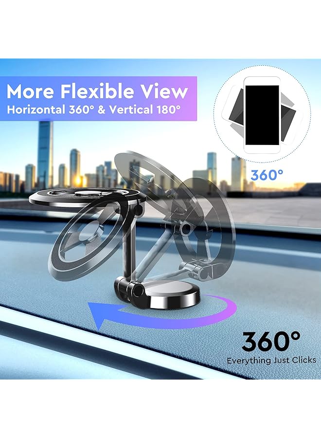 Excefore Magnetic Car Phone Holder, Magnetic Phone Holder For Car Dashboard, Air Vent Cell Phone Holder, Compatible With Magsafe Car Mount, Adjustable Phone Mount For Iphone 14 13 12 Pro Max Plus - Image 5