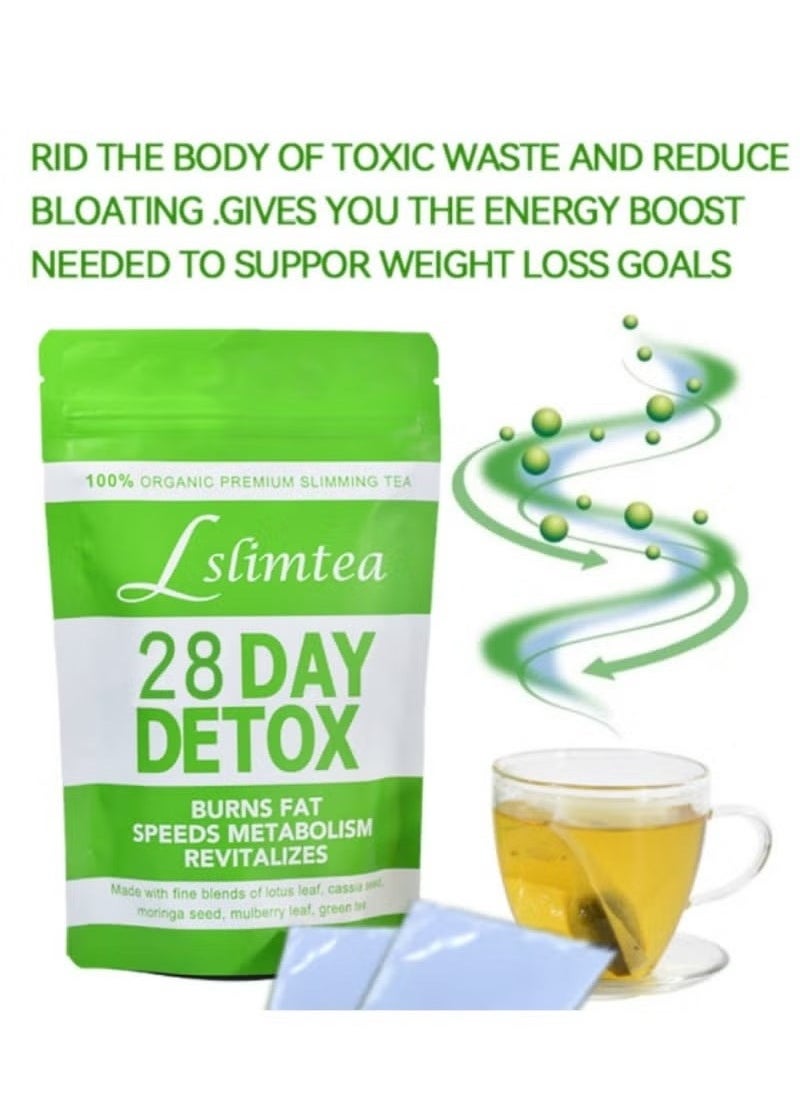 Wins Town 28-Day Organic Weight Loss Tea: Unleash Your Body's Potential! Boost Metabolism, Suppress Appetite, Increase Energy, Detoxify, and Achieve Rapid Slimming with Fat Burning, Belly Fat Reduction, and Cleansing Blend  - Image 3