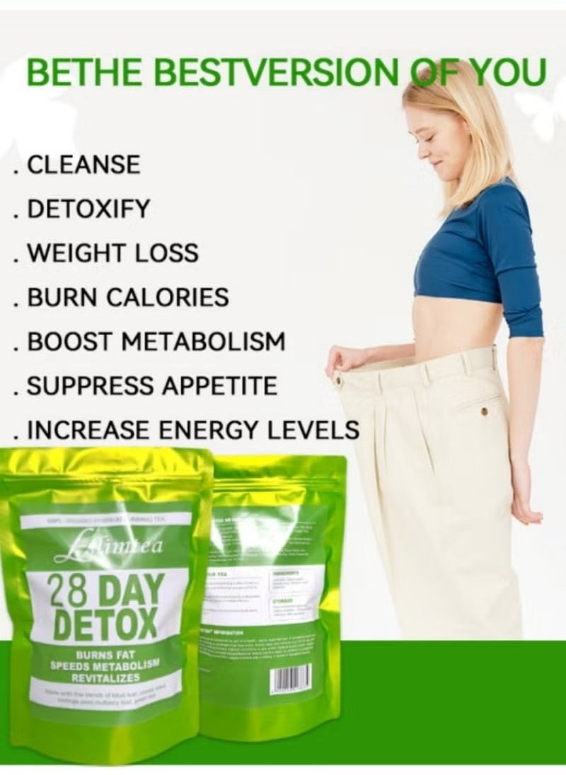 Wins Town 28-Day Organic Weight Loss Tea: Unleash Your Body's Potential! Boost Metabolism, Suppress Appetite, Increase Energy, Detoxify, and Achieve Rapid Slimming with Fat Burning, Belly Fat Reduction, and Cleansing Blend  - Image 5