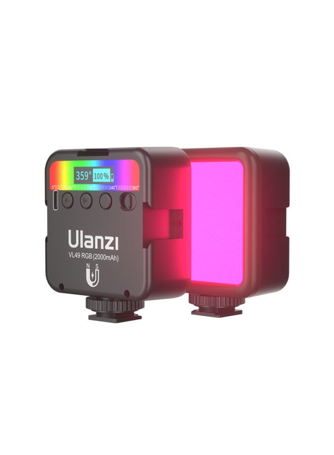 ضوء تعبئة W64rgb للهاتف المحمول، إضاءة تعبئة الكاميرا، تصوير حي مع إضاءة جميلة، إضاءة مكتبية، إضاءة الفيديو الاحترافية - Image 1