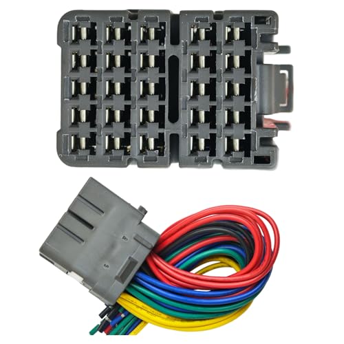 AUOSTMO Driver Door Wiring Connector Pigtail Harness 25Pin Compatible with Honda CRV 19972001 Civic 19962000 EJEK Acura Integra 19962001 Prelude 19972001 - Image 1