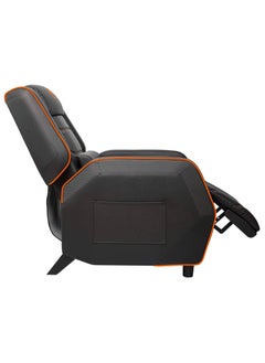 Cougar Cougar Ranger S Gaming Sofa, Adjustable Recline 115°-157°, Movable Footrest, Side Storage Pocket, Ergonomic Headrest & Lumbar Pillow, Breathable PVC Leather, Steel Frame, Up to 160kg Weight Capacity, Black/Orange | 3MRGSORB.0001  - Image 5